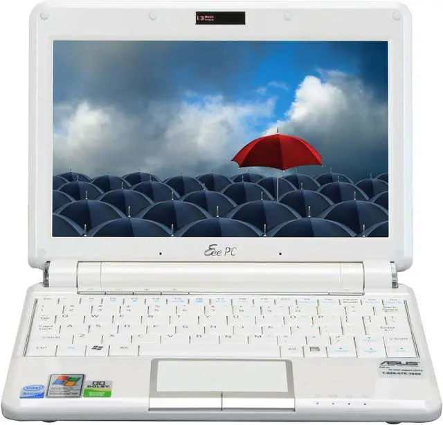Alt view image 9 of 18 - ASUS Eee PC 901 XP - Pearl White NetBook Intel Atom 8.9" Wide SVGA 1GB Memory 12GB SSD Integrated Graphics