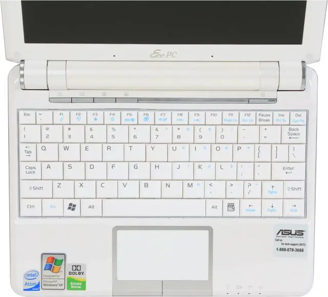 Alt view image 11 of 18 - ASUS Eee PC 901 XP - Pearl White NetBook Intel Atom 8.9" Wide SVGA 1GB Memory 12GB SSD Integrated Graphics