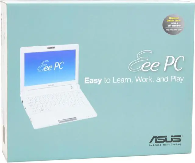 Alt view image 18 of 18 - ASUS Eee PC 900 16G – Pearl White NetBook Intel processor 8.9" Wide SVGA 1GB Memory 16GB SSD Integrated Graphics