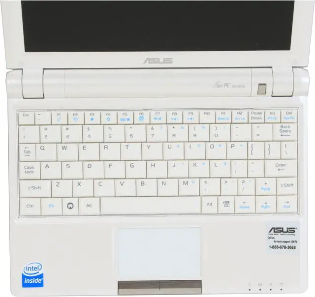 Alt view image 11 of 18 - ASUS Eee PC 900 16G – Pearl White NetBook Intel processor 8.9" Wide SVGA 1GB Memory 16GB SSD Integrated Graphics