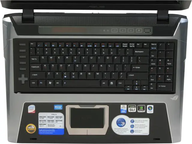 Alt view image 10 of 18 - ASUS Laptop G Series Intel Core 2 Extreme X9000 4GB Memory 400GB HDD NVIDIA SLI Dual GeForce 8700M GT 17.0" Windows Vista Ultimate 64-bit G70S-B1