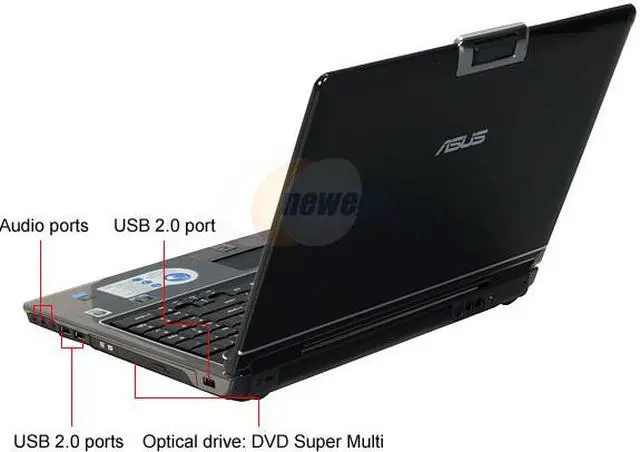Alt view image 3 of 19 - ASUS Laptop M50 Series Intel Core 2 Duo P8400 4GB Memory 320GB HDD NVIDIA GeForce 9600M GS 15.4" Windows Vista Home Premium M50Vm-A1