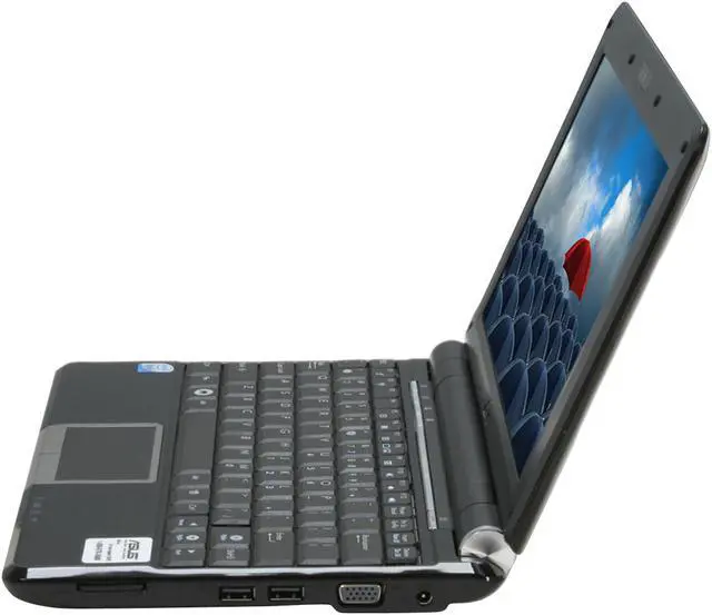 Alt view image 2 of 18 - ASUS Eee PC EEEPC1000-BK003 Fine Ebony Intel Atom 10.0" WSVGA 1GB Memory 40GB SSD NetBook
