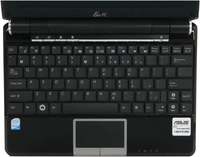 Alt view image 10 of 18 - ASUS Eee PC EEEPC1000-BK003 Fine Ebony Intel Atom 10.0" WSVGA 1GB Memory 40GB SSD NetBook