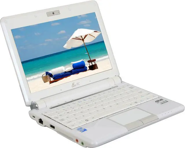 Alt view image 7 of 18 - ASUS Eee PC 901 20G - Pearl White NetBook Intel Atom 8.9" Wide SVGA 1GB Memory 20GB SSD Integrated Graphics