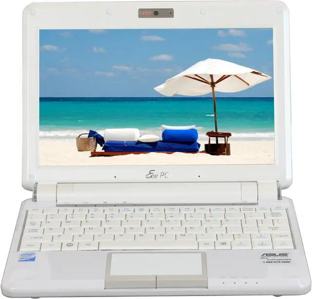 Alt view image 8 of 18 - ASUS Eee PC 901 20G - Pearl White NetBook Intel Atom 8.9" Wide SVGA 1GB Memory 20GB SSD Integrated Graphics