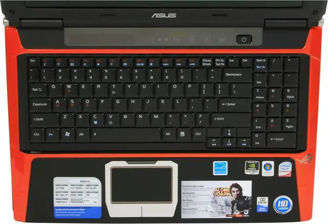 Alt view image 10 of 18 - ASUS Laptop G Series Intel Core 2 Duo T9400 4GB Memory 500GB HDD NVIDIA GeForce 9700M GT 15.4" Windows Vista Home Premium 64-bit G50V-A1