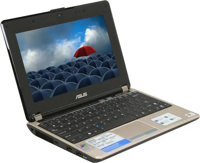 Alt view image 7 of 18 - ASUS Laptop N10 Series Intel Atom N270 1GB Memory 160GB HDD Intel GMA 950 10.2" Windows XP Home N10E-A1