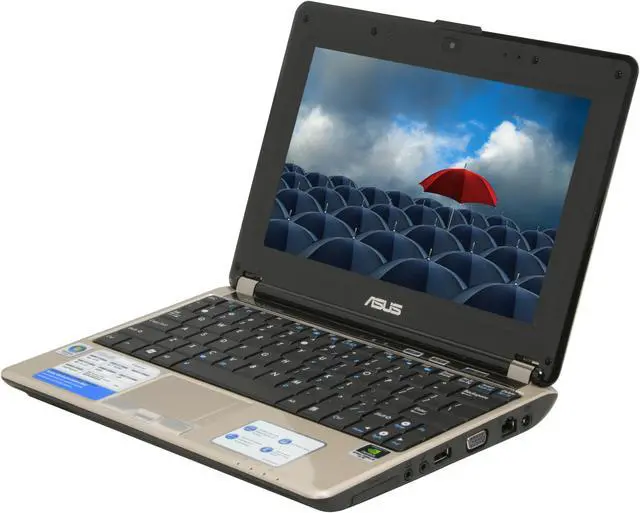 Main image of ASUS Laptop N10 Series Intel Atom N270 2GB Memory 160GB HDD NVIDIA GeForce 9300M GS 10.2" Windows Vista Home Premium N10J-A1
