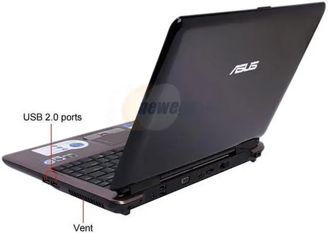 Alt view image 3 of 17 - ASUS Laptop N80 Series Intel Core 2 Duo P8600 4GB Memory 320GB HDD NVIDIA GeForce 9650M GT 14.1" Windows Vista Home Premium N80VN-GP011C