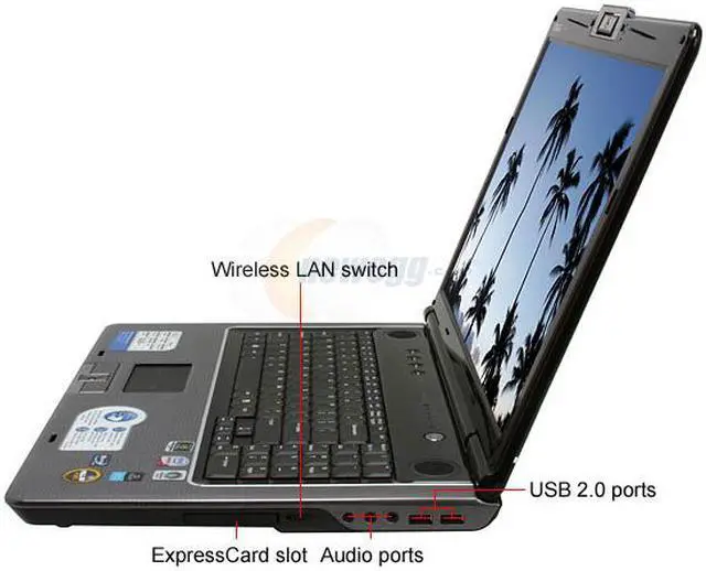 Alt view image 2 of 16 - ASUS Laptop M70 Series Intel Core 2 Duo T9400 4GB Memory 1TB HDD NVIDIA GeForce 9650M GT 17.0" Windows Vista Ultimate 64-bit M70Vn-C2