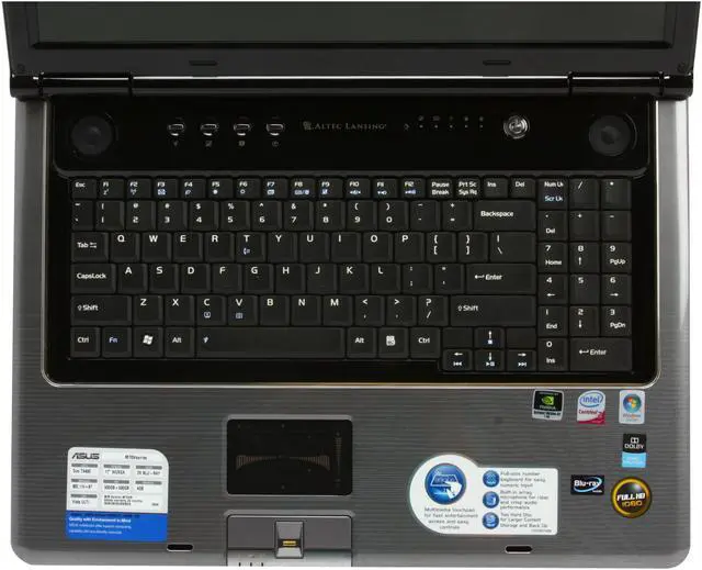 Alt view image 9 of 16 - ASUS Laptop M70 Series Intel Core 2 Duo T9400 4GB Memory 1TB HDD NVIDIA GeForce 9650M GT 17.0" Windows Vista Ultimate 64-bit M70Vn-C2