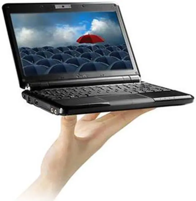 Main image of ASUS Eee PC 1000H 160G – Fine Ebony NetBook Intel Atom 10.0" Wide SVGA 1GB Memory 160GB HDD Integrated Graphics
