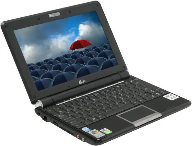 Alt view image 7 of 18 - ASUS Eee PC EPC1000HA-BLK001X Black Intel Atom N270(1.60 GHz) 10.0" WSVGA 1GB Memory 160GB HDD NetBook