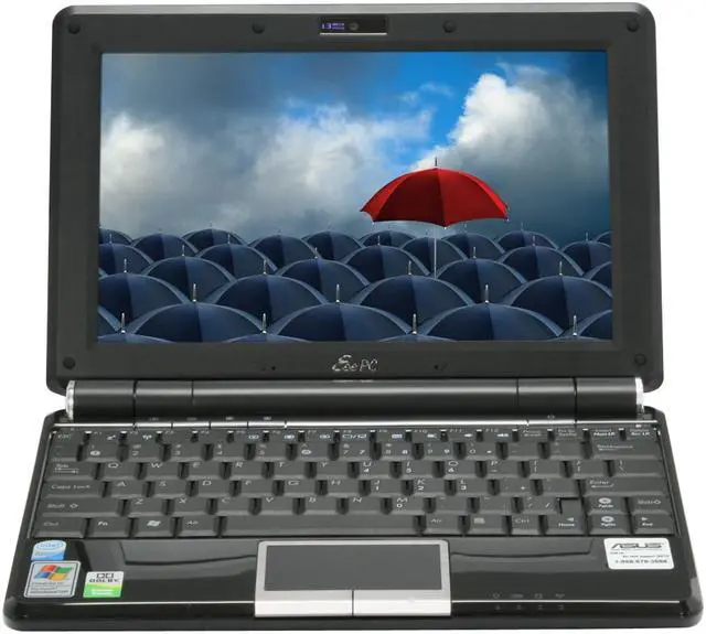 Alt view image 8 of 18 - ASUS Eee PC EPC1000HA-BLK001X Black Intel Atom N270(1.60 GHz) 10.0" WSVGA 1GB Memory 160GB HDD NetBook