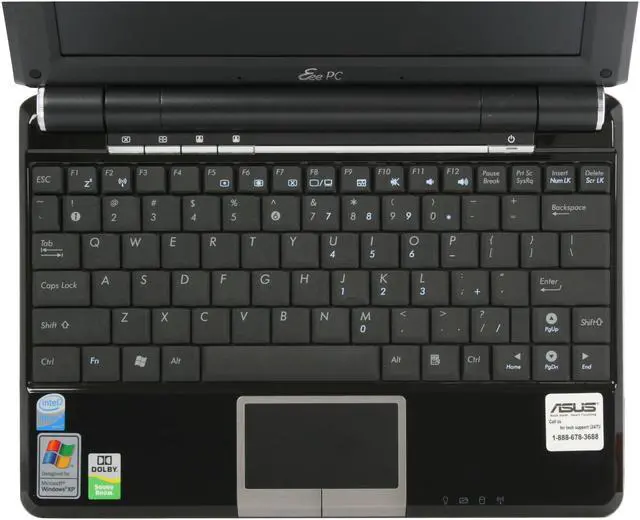 Alt view image 10 of 18 - ASUS Eee PC EPC1000HA-BLK001X Black Intel Atom N270(1.60 GHz) 10.0" WSVGA 1GB Memory 160GB HDD NetBook