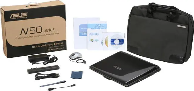 Alt view image 12 of 12 - ASUS Laptop N50 Series Intel Core 2 Duo P8600 4GB Memory 250GB HDD NVIDIA GeForce 9650M GT 15.4" Windows Vista Home Premium N50Vn-X1B