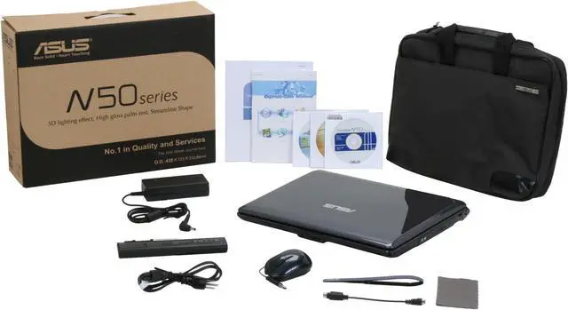 Alt view image 15 of 15 - ASUS Laptop Intel Core 2 Duo T9400 4GB Memory 500GB HDD NVIDIA GeForce 9650M GT 15.4" Windows Vista Home Premium N50Vn-C2S