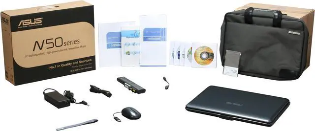 Alt view image 15 of 15 - ASUS Laptop N50 Series Intel Core 2 Duo T9400 4GB Memory 320GB HDD NVIDIA GeForce 9650M GT 15.4" Windows Vista Home Premium N50Vn-C3S