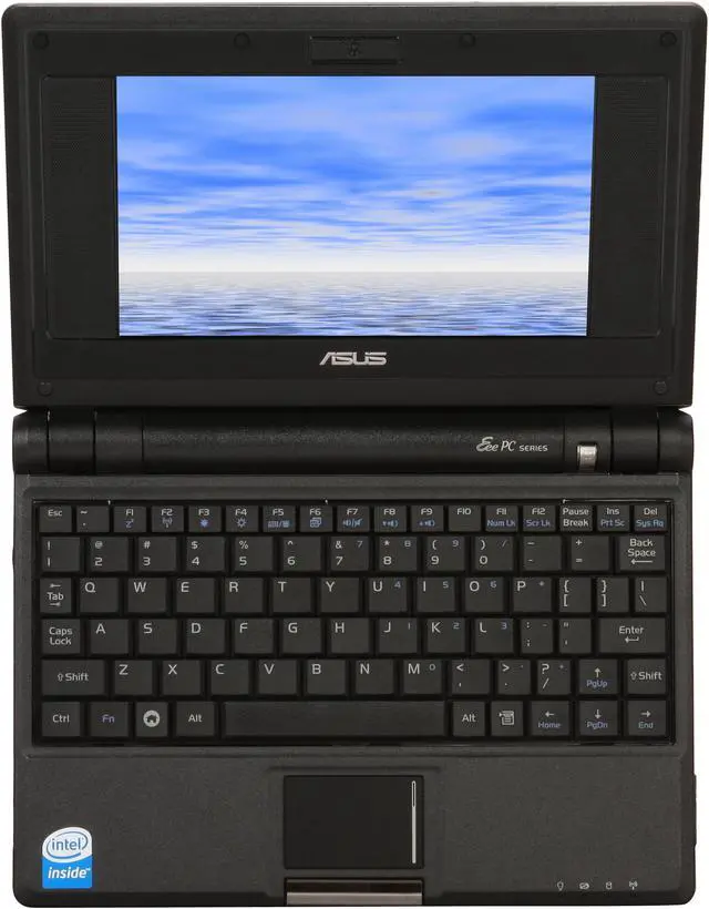 Alt view image 7 of 12 - ASUS Eee PC EeePC4G-BK029 Black Intel Mobile CPU 7" WVGA 512MB Memory 4GB SSD Netbook