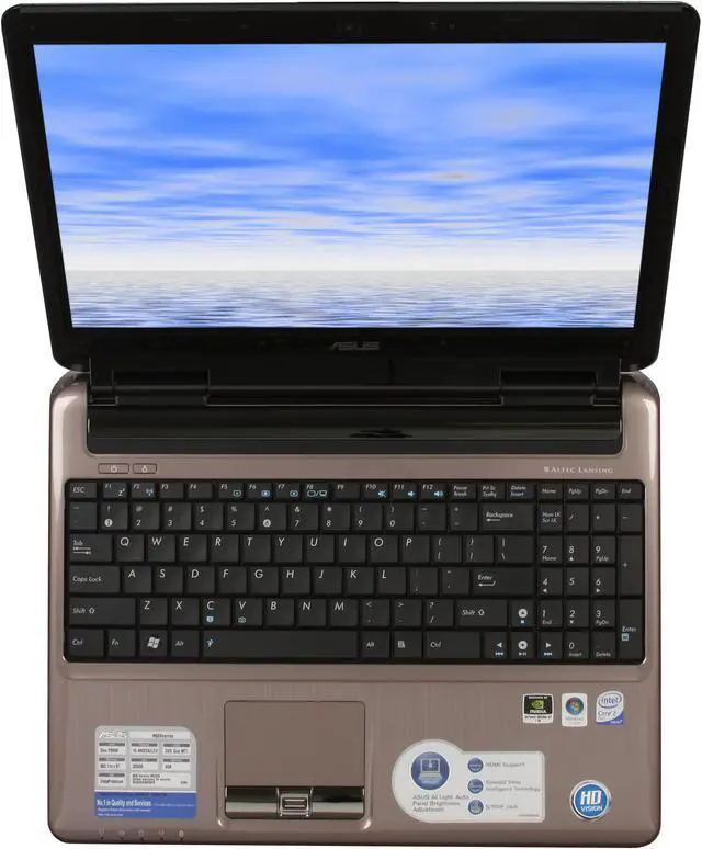 Alt view image 7 of 12 - ASUS Laptop N50 Series Intel Core 2 Duo P8600 4GB Memory 320GB HDD NVIDIA GeForce 9650M GT 15.4" Windows Vista Home Premium N50Vn-X5A