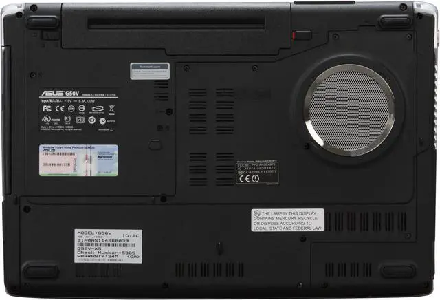 Alt view image 8 of 13 - ASUS Laptop G Series Intel Core 2 Duo P8600 4GB Memory 320GB HDD NVIDIA GeForce 9700M GT 15.6" Windows Vista Home Premium G50V-X5