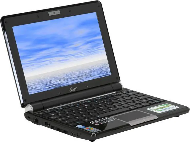 Alt view image 5 of 12 - ASUS Eee PC EPC1000HE-BLK005X Fine Ebony Intel Atom N280(1.66 GHz) 10.0" WSVGA 1GB Memory 160GB HDD Netbook