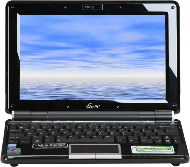 Alt view image 6 of 12 - ASUS Eee PC EPC1000HE-BLK005X Fine Ebony Intel Atom N280(1.66 GHz) 10.0" WSVGA 1GB Memory 160GB HDD Netbook