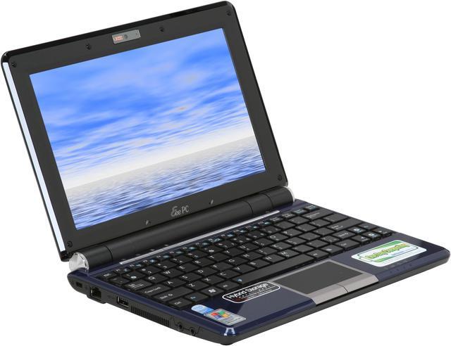 Alt view image 5 of 12 - ASUS Eee PC EPC1000HE-BLU002X Blue Intel Atom N280(1.66 GHz) 10.0" WSVGA 1GB Memory 160GB HDD Netbook