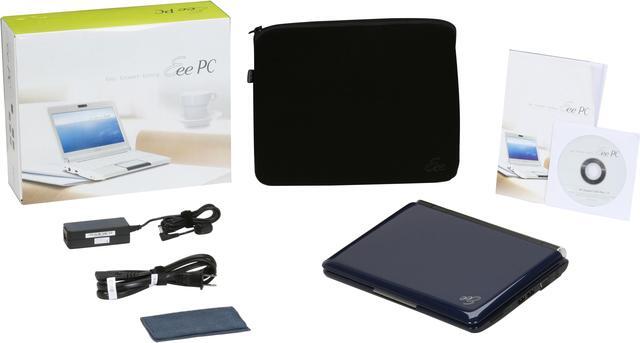 Alt view image 12 of 12 - ASUS Eee PC EPC1000HE-BLU002X Blue Intel Atom N280(1.66 GHz) 10.0" WSVGA 1GB Memory 160GB HDD Netbook