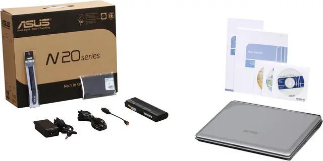 Alt view image 12 of 12 - ASUS Laptop N20 Series Intel Core 2 Duo P8600 4GB Memory 250GB HDD Intel GMA 4500MHD 12.1" Windows Vista Home Premium N20A-X1