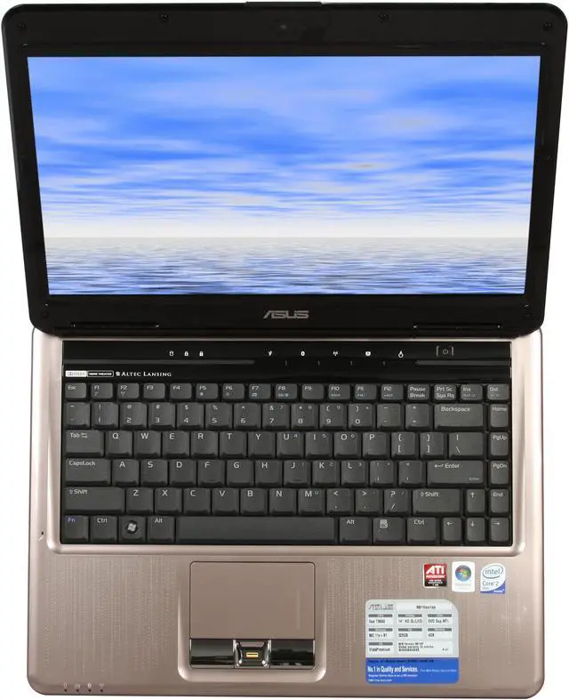 Alt view image 7 of 12 - ASUS Laptop N81 Series Intel Core 2 Duo T9550 4GB Memory 320GB HDD ATI Mobility Radeon HD 4650 14.1" Windows Vista Home Premium N81Vp-C1