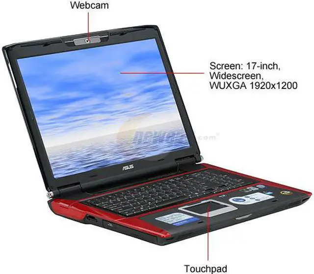 Alt view image 5 of 14 - ASUS Laptop G Series Intel Core 2 Quad Q9000 6GB Memory 640GB HDD NVIDIA GeForce 9800M GS 17.0" Windows Vista Home Premium 64-bit G71G-Q2