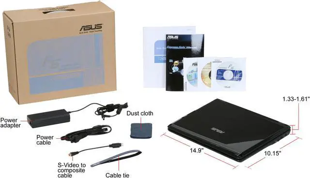 Alt view image 12 of 12 - ASUS Laptop F6 Series Intel Core 2 Duo P8600 4GB Memory 320GB HDD ATI Mobility Radeon HD 4570 13.3" Windows Vista Home Premium F6VE-X1
