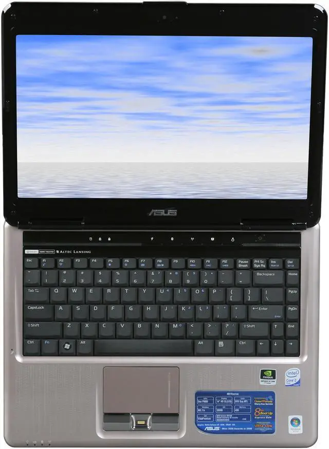 Alt view image 11 of 12 - ASUS 14.0" Intel Core 2 Duo P8600 4GB Memory Windows Vista Home Premium 90NU9A8232F31CQL150Y