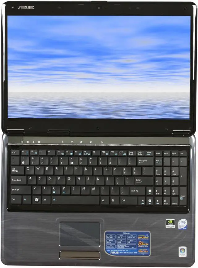 Alt view image 11 of 12 - ASUS Laptop Intel Core 2 Duo T6400 4GB Memory 320GB HDD NVIDIA GeForce GT 120M 16.0" Windows Vista Home Premium F50SV-X1