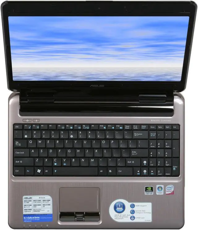 Alt view image 11 of 12 - ASUS Laptop N51 Series Intel Core 2 Duo P8600 4GB Memory 320GB HDD NVIDIA GeForce GT 130M 15.6" Windows Vista Home Premium N51Vf-X1