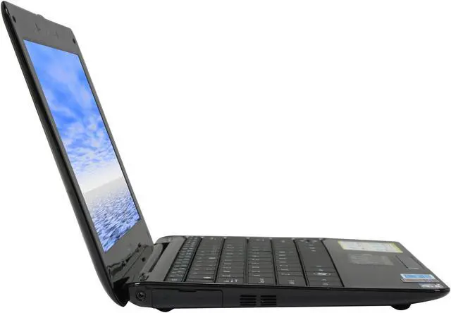 Alt view image 5 of 8 - ASUS Eee PC Seashell 1008HA-PU1X-BK Pearl Black Intel Atom N280(1.66 GHz) 10.1" WSVGA 1GB Memory 160GB HDD Netbook