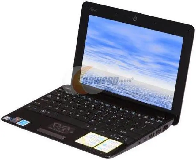 Alt view image 3 of 6 - ASUS Eee PC Seashell 1005HA-PU1X-BK Crystal Black Intel Atom N280(1.66 GHz) 10.1" WSVGA 1GB Memory 160GB HDD Netbook