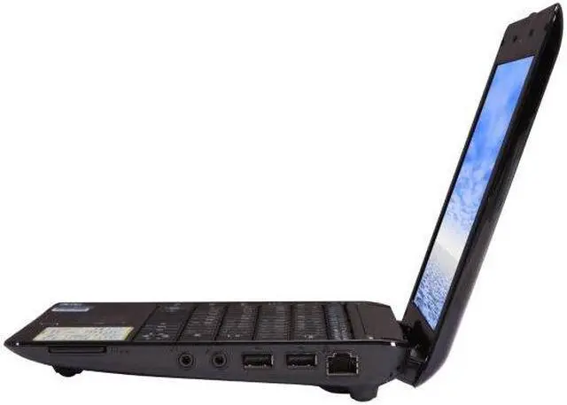 Alt view image 4 of 6 - ASUS Eee PC Seashell 1005HA-PU1X-BK Crystal Black Intel Atom N280(1.66 GHz) 10.1" WSVGA 1GB Memory 160GB HDD Netbook