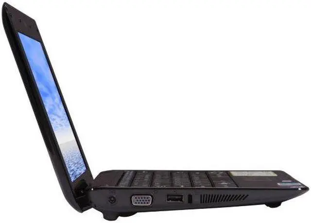 Alt view image 5 of 6 - ASUS Eee PC Seashell 1005HA-PU1X-BK Crystal Black Intel Atom N280(1.66 GHz) 10.1" WSVGA 1GB Memory 160GB HDD Netbook
