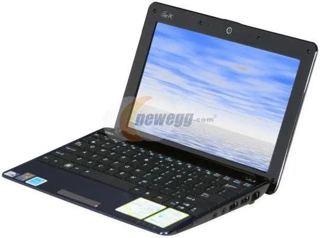 Alt view image 3 of 6 - ASUS Eee PC Seashell 1005HA-PU1X-BU Royal Blue Intel Atom N280(1.66 GHz) 10.1" WSVGA 1GB Memory 160GB HDD Netbook