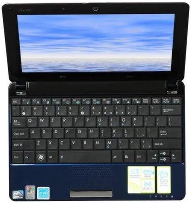 Alt view image 5 of 6 - ASUS Eee PC Seashell 1005HA-VU1X-BU Royal Blue Intel Atom N270(1.60 GHz) 10.1" WSVGA 1GB Memory 160GB HDD Netbook