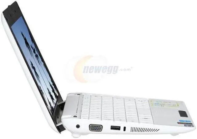 Alt view image 4 of 8 - ASUS Eee PC Seashell 1005HA-VU1X-WT Pearl White Intel Atom N270(1.60 GHz) 10.1" WSVGA 1GB Memory 160GB HDD Netbook