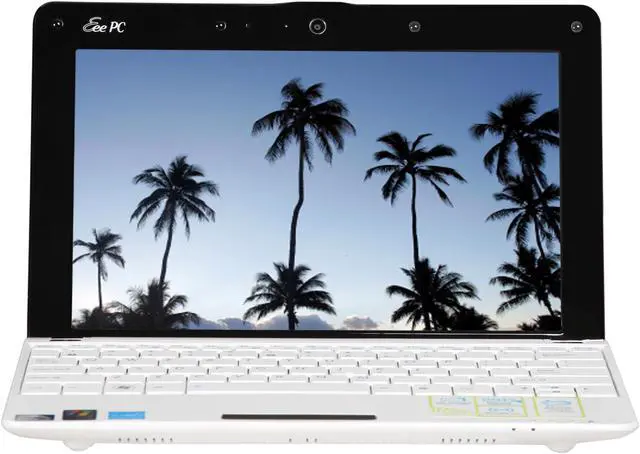 Alt view image 5 of 8 - ASUS Eee PC Seashell 1005HA-VU1X-WT Pearl White Intel Atom N270(1.60 GHz) 10.1" WSVGA 1GB Memory 160GB HDD Netbook