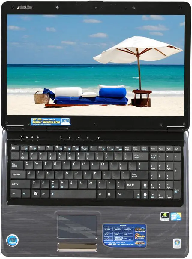 Alt view image 6 of 8 - ASUS Laptop F50 Series Intel Core 2 Duo T6500 4GB Memory 320GB HDD NVIDIA GeForce GT 220M 16.0" Windows Vista Home Premium F50Sf-X1A