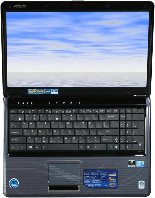 Alt view image 6 of 8 - ASUS Laptop F50 Series Intel Core 2 Duo P8700 4GB Memory 320GB HDD NVIDIA GeForce GT 220M 16.0" Windows Vista Home Premium F50Sf-A1