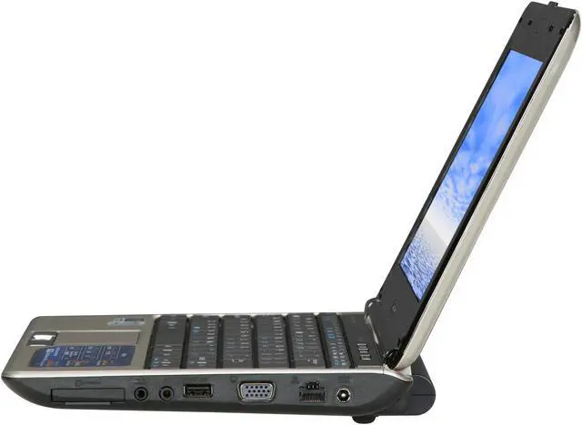 Alt view image 2 of 8 - ASUS Laptop N10 Series Intel Atom N280 2GB Memory 250GB HDD NVIDIA GeForce G105M + Intel GMA 950 10.2" Windows Vista Business+XP Pro downgrade CD N10JH-A1