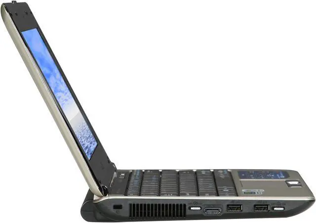 Alt view image 4 of 8 - ASUS Laptop N10 Series Intel Atom N280 2GB Memory 250GB HDD NVIDIA GeForce G105M + Intel GMA 950 10.2" Windows Vista Business+XP Pro downgrade CD N10JH-A1
