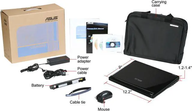 Alt view image 8 of 8 - ASUS Laptop F6 Series Intel Core 2 Duo T9600 4GB Memory 320GB HDD ATI Mobility Radeon HD 4570 13.3" Windows Vista Home Premium F6VE-C1